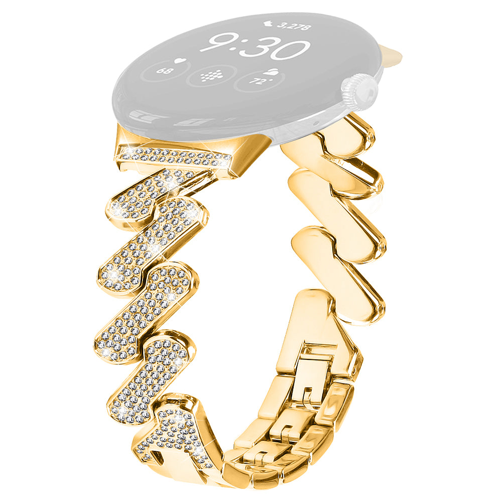 For Google Pixel Watch 2 Pixel Watch Zinc Alloy Watch Band Light Luxury Rhinestone Decorated Watch Strap For Google Pixel Watch 2 Pixel Watch Zinc Alloy Watch Band Light Luxury Rhinestone Decorated Watch Strap